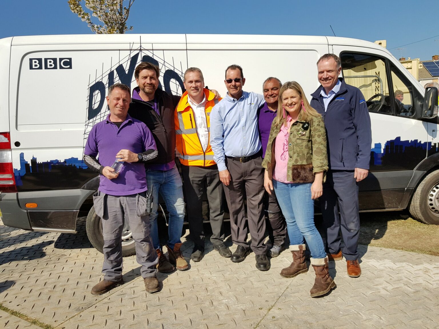 CP Hire donation to BBC One series 'DIY SOS The Big Build' Plant Hire GB